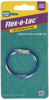 Lucky Line Flex-O-Loc, 5", Assorted Colors; 1 Per Card (71101)