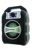 Portable Wireless Bluetooth Speaker Best Rugged Heavy Duty Stereo Boom Box Style FM Radio Micro SD & USB Slot 3.5mm Aux Jack LED Lights Pool Party Outdoor Birthday Camping (Rugged Blazer Speaker)