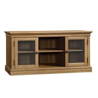 Sauder Barrister Lane Entertainment Credenza, For TV's up to 60", Scribed Oak finish