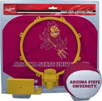 NCAA Arizona State Sun Devils Kids Slam Dunk Hoop Set, Maroon, Small