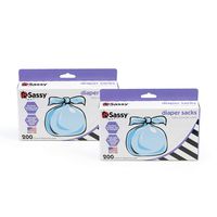 Sassy Disposable Diaper Sacks, 400Count, Blue