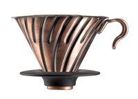 Hario V60 Metal Coffee Dripper, Size 2, Copper
