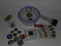 Geocache Container Set - Five Piece DIY Containers with Trade Items Log Sheets