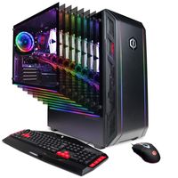 CYBERPOWERPC Gamer Master Gaming PC, AMD Ryzen 5 3600 3.6GHz, NVIDIA GeForce GTX 1650 4GB, 8GB DDR4, 512GB PCI-E NVMe SSD, WiFi Ready & Win 10 Home (GMA8940CPGV2, Black)