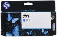 HP HEWB3P19A 727 Ink Cartridge, Cyan Standard Yield