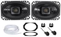 Polk Audio 4x6" Waterproof Front Speaker Replacement For 97-02 Jeep Wrangler TJ