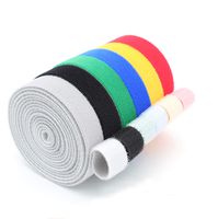 Tueascallk 6 Rolls 49'x 0.8" (W) Reusable Velcro Cable Tie Wire Organizer for Wire and Cable Management and Magic Buckle Replacement, 6 Color Sorts, 8.2'/Roll