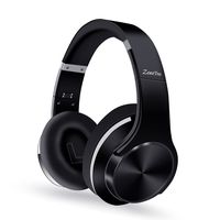ZoeeTree H1 Bluetooth Headphones over Ear, CSR Hi-Fi Stereo Wireless Foldable Headset with Noise Cancelling, Built-in Mic, 30H PlayTime Deep Bass Headset for Travel Work Cell Phone/TV/ PC - Black
