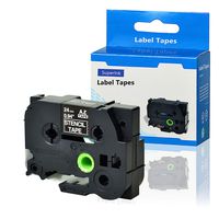 SuperInk 1 Pack Compatible for Brother P-Touch STE Label Tape STe-151 ST-151 STe151 ST151 Black on Clear Mobile Stencil Tape for P-Touch Printer PT-P900W PT-E500 PT-D600 (1"x 9.8'',24mm x3m)