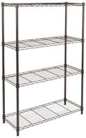 AmazonBasics 5-Shelf Shelving Storage Unit, Metal Organizer Wire Rack, Black (36L x 14W x 72H)
