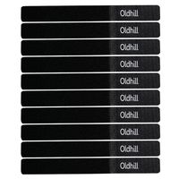 Oldhill Hook and Loop Fastening Straps (50 Pack) - Black