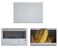 decalrus - Protective Decal for HP EliteBook 1040 G4 (14" Screen) Laptop Silver Carbon Fiber Skin case Cover wrap CFhpEliteBk1040g4Silver
