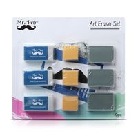 Mr. Pen- Erasers, Art Eraser, Kneaded Eraser, Pack of 9, Pencil Erasers, Gum Eraser, Drawing Supplies, White Eraser, Kneaded Erasers for Art, Sketching Supplies, Drafting Supplies, Kneadable Erasers