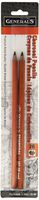 General Pencil 557-2B-BP Generals Charcoal Pencil 2B 2 Each Each, Multicolor