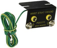 Uxcell a12062900ux0429 1.8M Cable L Shaped Anti Static Wrist Strap Belt Ground Connector