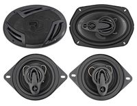 (2) Rockville RV69.4A 6x9 1000w 4-Way Car Speakers+(2) 3.5" 200w 3-Way Speakers