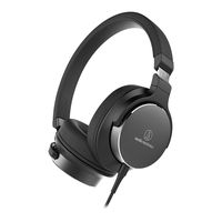 Audio-Technica ATH-SR5BK On-Ear High-Resolution Audio Headphones, Black
