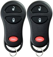 KeylessOption Keyless Entry Remote Car Key Fob Replacement for Jeep 56036859, GQ43VT9T (Pack of 2)
