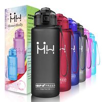 HoneyHolly Portable Sports Water Bottle-Leak Proof Kids Water Bottle Reusable Container,One Click Flip Cap14/17/24/26/32/50Ounce,for Outdoor/Camping/Running/Gym,Non Toxic,BPA-Free Tritan Plastic