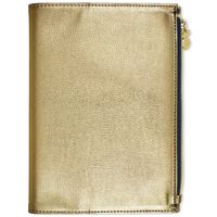 Simplified 2019-2020 Academic Year Weekly & Monthly Planner, Small, 5-1/2" x 8-1/2", Zipper Pouch, Gold (EL200-200A)