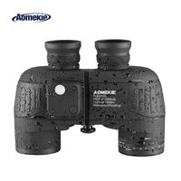 Aomekie Marine Military Binoculars for Adults 7x50 Binocular with Compass Rangefinder Waterproof Fogproof for Navigation Bird Watching Boating and Hunting