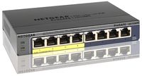 NETGEAR 8-Port Gigabit Smart Managed Plus Switch, 53w 4xPoE, ProSAFE Lifetime Protection (GS108PEv3) (Renewed)