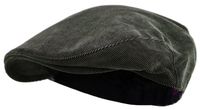 Wonderful Fashion Men's Classic Herringbone Tweed Wool Blend Newsboy Ivy Hat (Large/X-Large, Corduroy Olive)