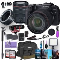Canon EOS RP Mirrorless Digital Camera with RF 24-105mm f/4L is USM Lens Plus Canon Mount Adapter EF-EOS R Bundled w/ (Rode Microphone, 4 Pack Photo Editing Software & More)