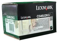Lexmark Extra High Yield Black Toner Cartridge, 8000 Yield (C546U2KG)