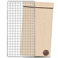 DRIX Bushcraft Grill | Stainless Steel Campfire Cooking Grate | Compact, Lightweight, Easy to Clean | Durable Canvas Carry Bag Included | The Perfect Outdoor Gear for Backpacking, Hiking, Camping!