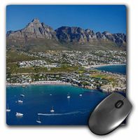 3D Rose"Clifton Beach and Camps Bay Table Mountain Cape Town South Africa." Matte Finish Mouse Pad - 8 x 8" - mp_188015_1