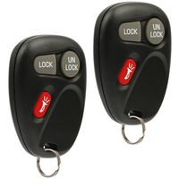 2001 2002 Key Fob Keyless Entry Remote fits Cadillac Escalade/Chevy Avalanche S10 Silverado Suburban Tahoe/GMC Sierra Sonoma Yukon (KOBLEAR1XT, 15042968), Set of 2