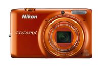 Nikon COOLPIX S6500 Wi-Fi Digital Camera with 12x Zoom (Orange)