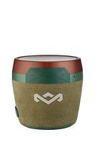 House of Marley, Chant Mini Bluetooth Portable Wireless Speaker, Splash Resistant IPX4, Full Range Sound, Integrated Mic for Use as Speaker Phone, Carabiner, Sustainably Crafted, EM-JA007-GR Green