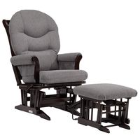 Dutailier Sleigh 0400 Glider Multiposition-Lock Recline with Nursing Ottoman Included