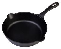 Victoria SKL-208 Cast Iron Skillet. Small Frying Pan Seasoned with 100% Kosher Certified Non-GMO Flaxseed Oil, 8", Black