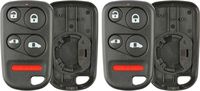 KeylessOption Keyless Entry Remote Car Key Fob Case Shell Button Pad Outer Cover for Honda Odyssey E4EG8DN, OUCG8D-440H-A