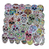 Skull Waterproof Stickers Vinyl Sticker - Laptop IPAD Bike Water Bottle Luggage DIY Decorative Decal Vinyl Waterproof Avengers Sticker (60PCS)