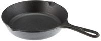 Lodge 8 Inch Cast Iron Skillet. Small Pre-Seasoned Skillet for Stovetop, Oven, or Camp Cooking