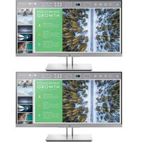 HP EliteDisplay E243 23.8-Inch Screen LED-Lit 2-Pack Monitor Silver (1FH47A8#ABA)