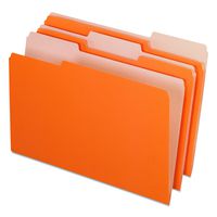 Pendaflex 435013ORA Interior File Folders, 1/3 Cut Top Tab, Legal, Orange (Box of 100)