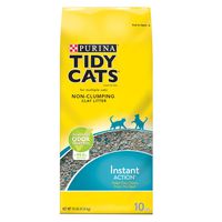 Purina Tidy Cats Non Clumping Cat Litter, Instant Action Low Tracking Cat Litter - (4) 10 lb. Bags