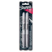 Sharpie 39108PP Fine Point Metallic Silver Permanent Marker, 1 Blister Pack with 2 Markers each (Packaging May vary)