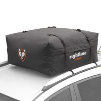 Rightline Gear Range Jr Car Top Carrier, 10 cu ft Sized for Compact Cars, Weatherproof +, Attaches With or Without Roof Rack