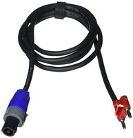 Conquest Sound N2B16 6 6-Foot 2 Pole Speakon to Banana, 16 Gauge 2 Conductor Wire, Neutrik NL2FX to Banana Plug. Built in America