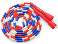 Beaded Jump Rope - Segmented Skipping Rope for Kids - Durable Outdoor Beads