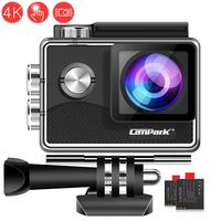 Campark X15 4K Action Camera 16MP EIS Anti-Shake WiFi Camcorder with Touch Screen Waterproof Cam 30m Underwater with Mount Accessory Kits, Compatible with gopro Black