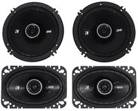 Package: Pair of Kicker 43DSC4604 120 Watt 4x6 2-Way Car Stereo Speakers + Pair of Kicker 43DSC6504 6.5" 240 Watt 2-Way Coax Car Stereo Speakers