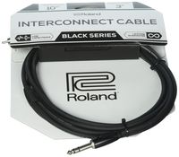 Roland 10ft Interconnect Cable, 1/4" TRS(Male)-Dual RCA, Black series (RCC-10-TR2R)