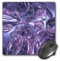 3dRose LLC 8 X 8 X 0.25 Inches Portal of Purple Glass Spheres or Bubbles Mouse Pad (mp_21921_1)